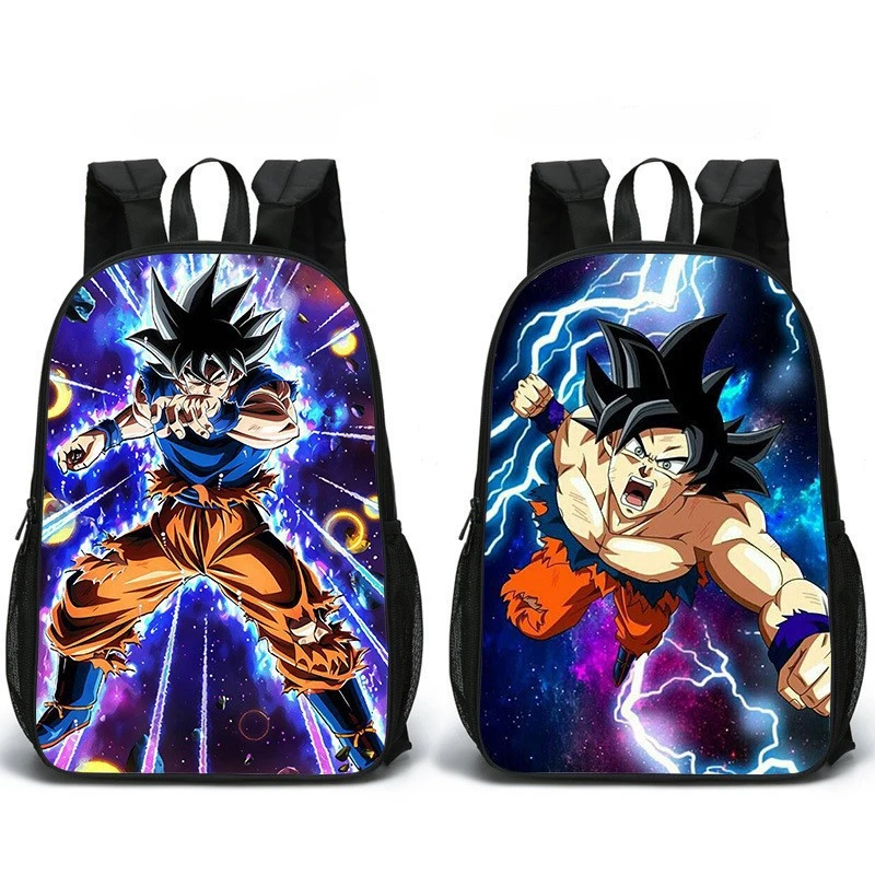 

Dragon Ball Printed Double-sided Backpack Primary and Middle School Students Schoolbag Boys Anime Cartoon School Bag Mochila