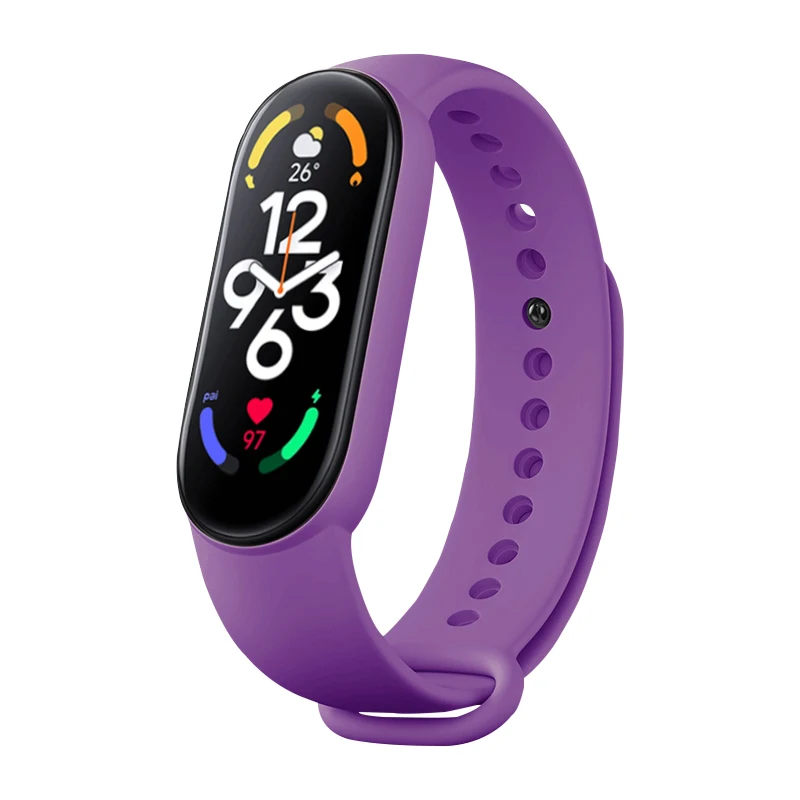Breathable Silicone Smartwatch Wristband Strap