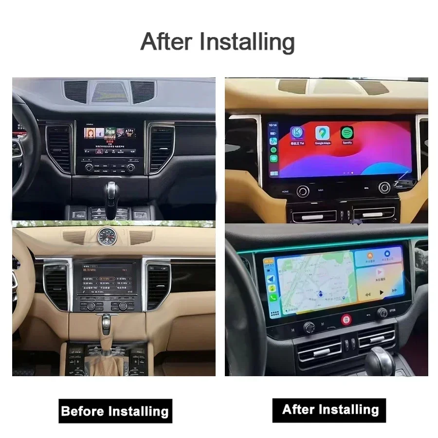 CarPlay 8G+256G Auto Android 13 Car Radio GPS Player Navigation Autoradio Wifi Bluetooth For Porsche Macan 2011-2016 2017 2018