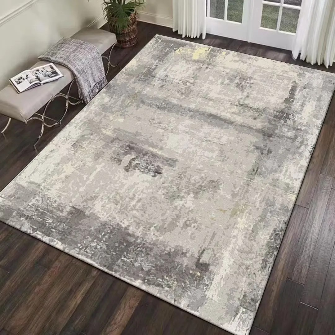 Modern Abstract Carpet Light Gray Carpets for Living Room Hall 200x300cm Large Area Rug Washable Bedroom Decoration Floor Mat 4