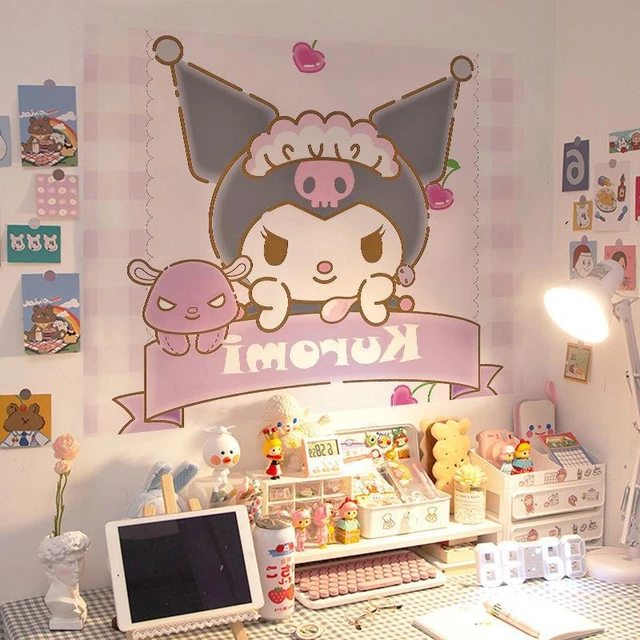 DIY Self-assembly Cartoon Sanrio Acrylic Wall Sticker Hello Kitty Melody  Kuromi Cinnamoroll Wall Sticker Kids Room Wall Decor - AliExpress