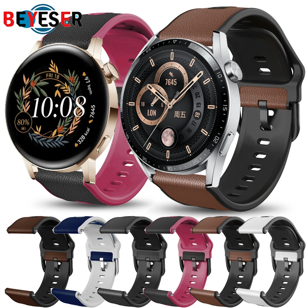 

For Huawei Watch GT 3 / 2 Pro / 2E / GT 46mm 42mm Strap Genuine Leather Band 22mm 20mm Watch Strap Bracelet Watchband Wristband