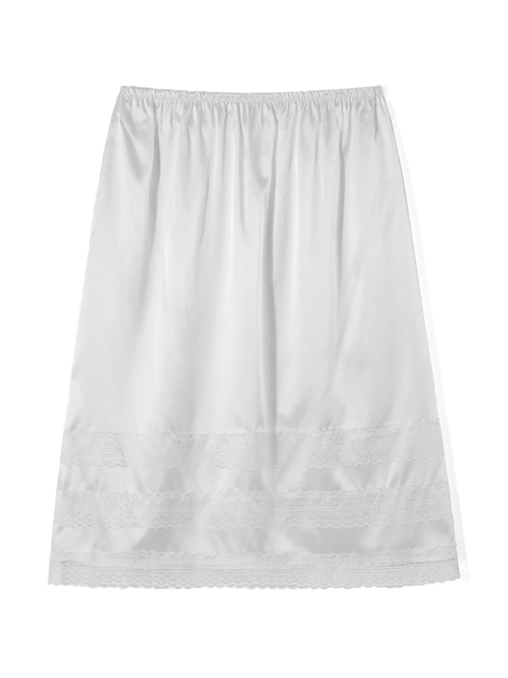 Elegant Women's Vintage Lace Maxi Skirt