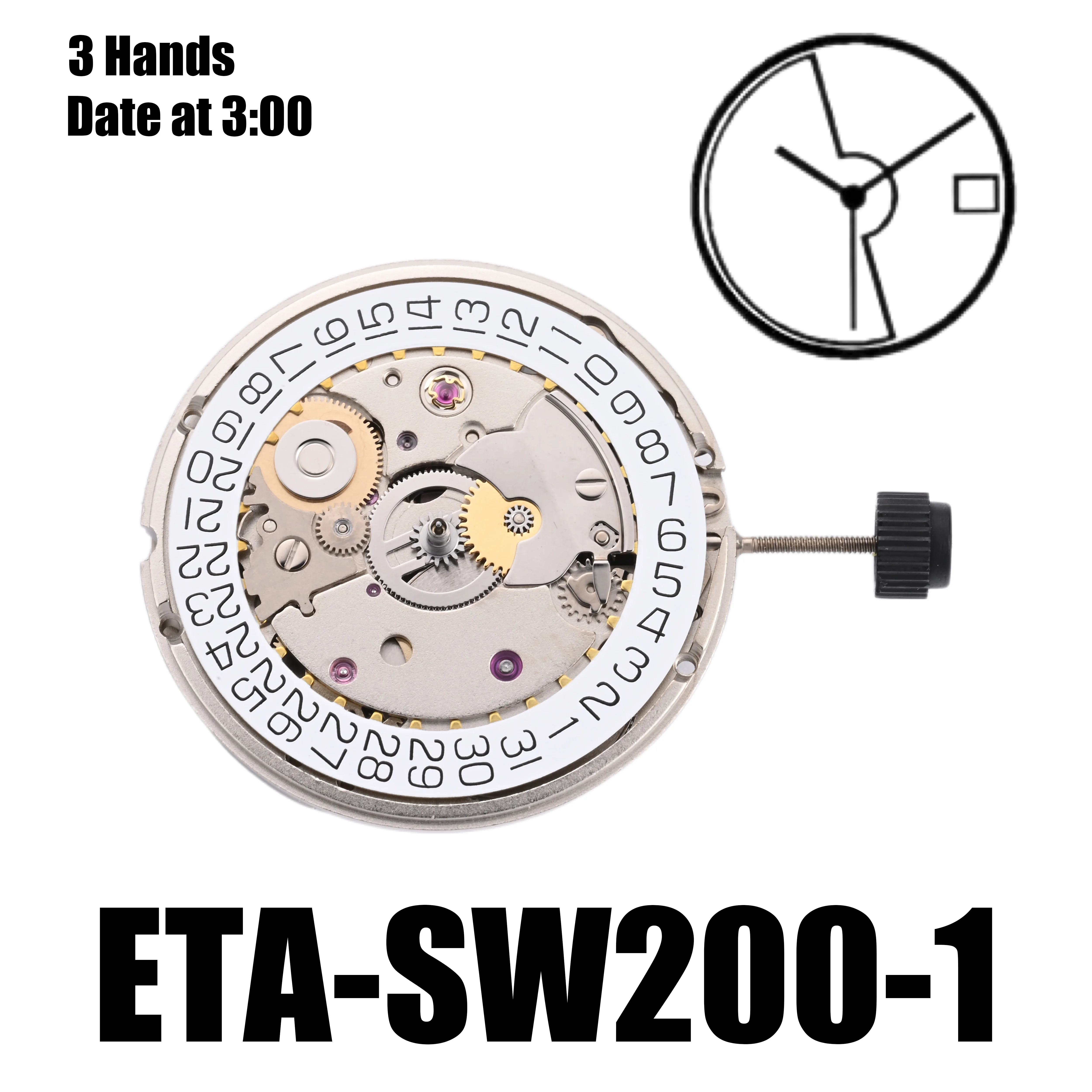 SW200 movement ETA SW200-1 movement mechanical SW200-1 26