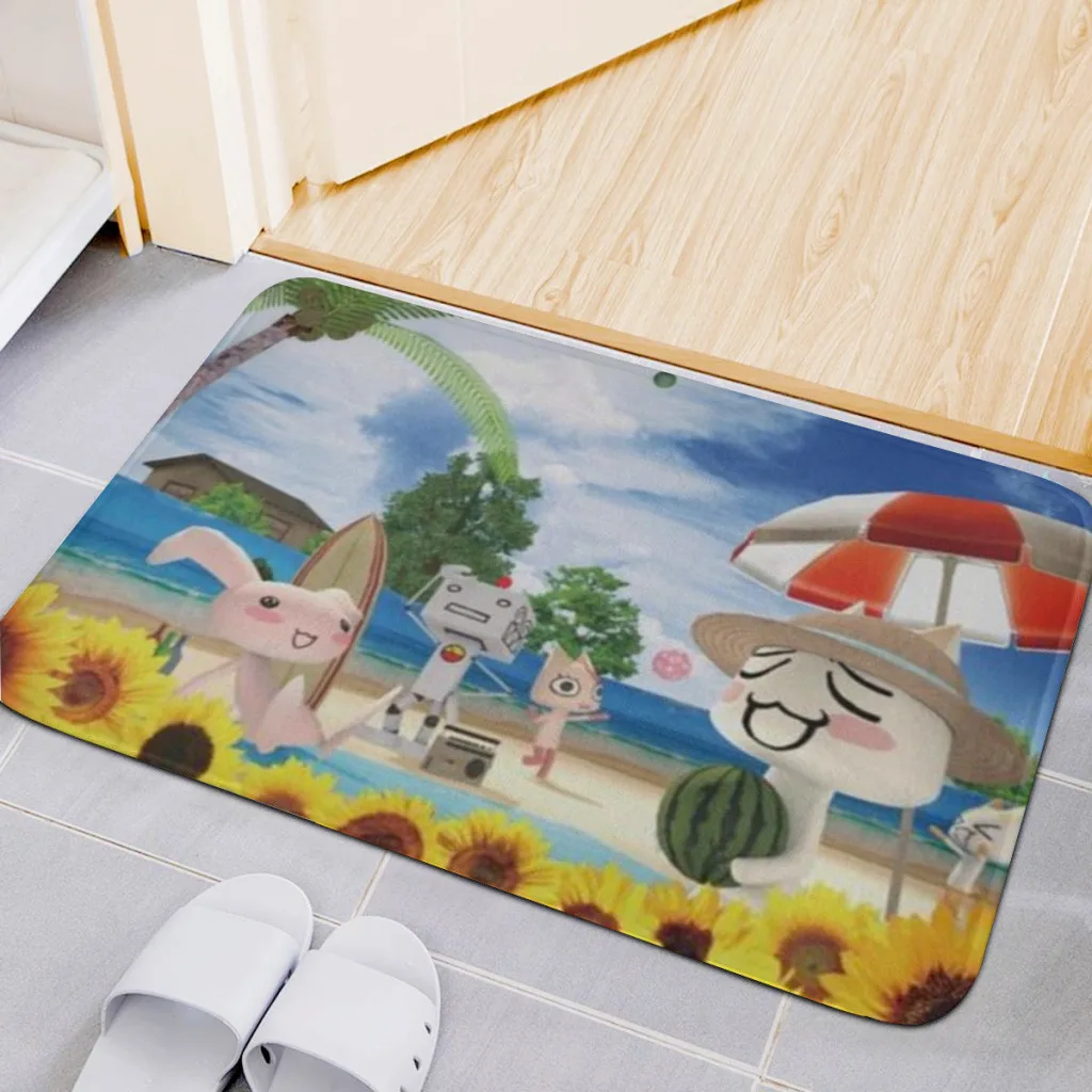 

Inoue Toro, милый кошачий коврик для комнаты, искусственный интерьер, украшение для дома