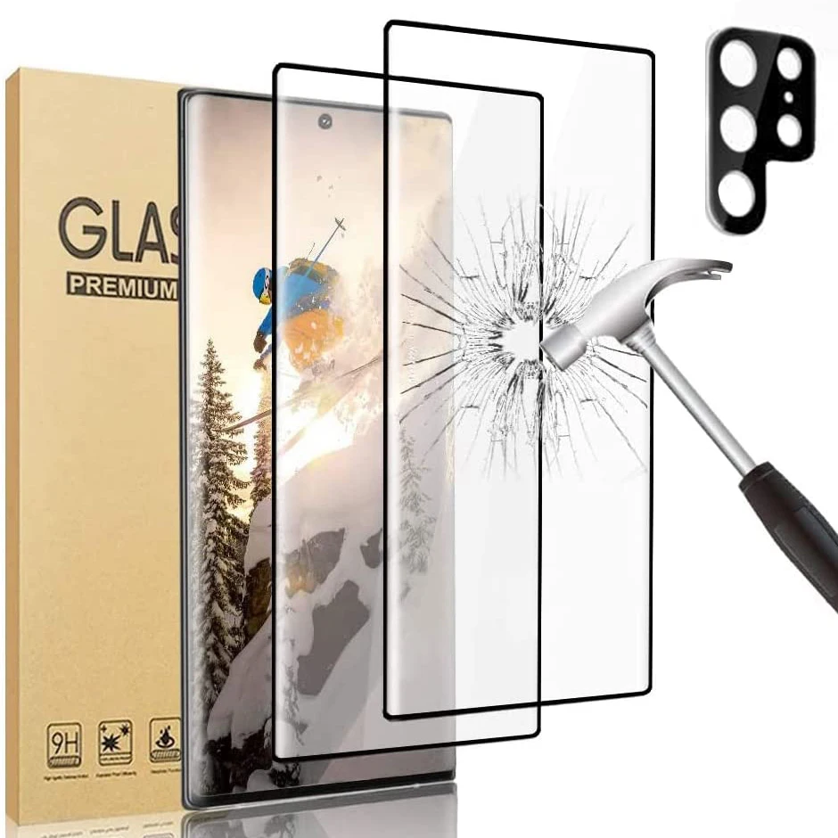 2pcs Support Ultrasonic Fingerprint Unlock Tempered Glass For Samsung Galaxy S22 Ultra 5g S22