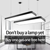 LED Pendant Light Office Lighting Conference Lights Source Ceiling Single Pendant Lamps Dining Room Large Sized Spliceable Lamp 2