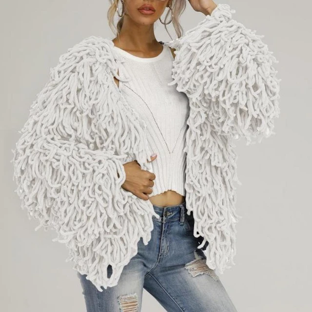 Knitting Shaggy Jacket Coat Women Sweater Soft Black Female Overcoat Autumn  Winter Warm Hairy Faux Fur Coat Cardigan Blue Orange - AliExpress