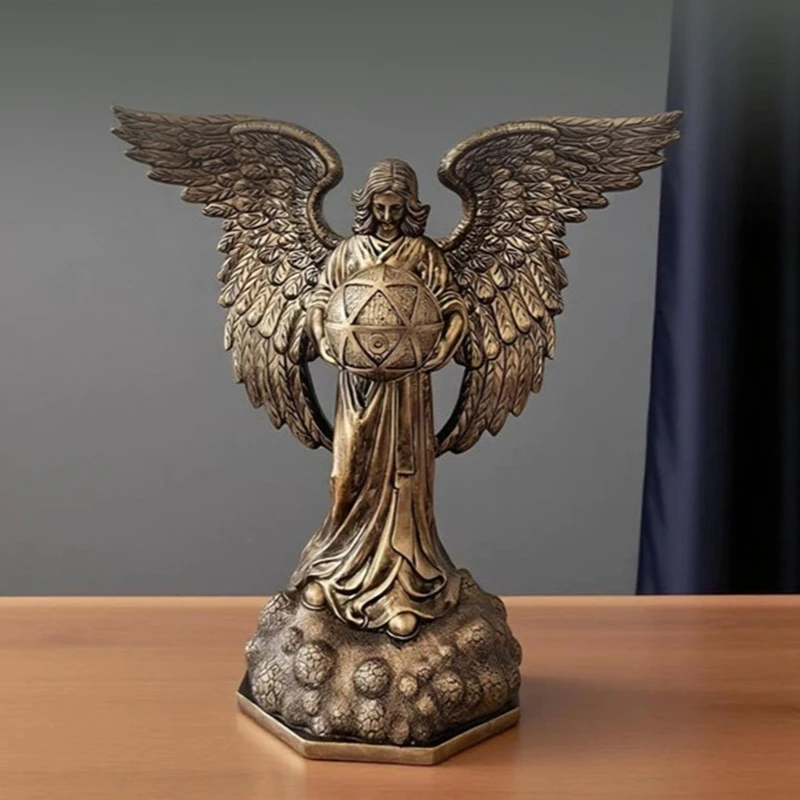 Retro Greek Goddess Ornaments Victoria Goddess Figure Sculptures Roman Winged Victory Desktop Pour Home Decor Collection