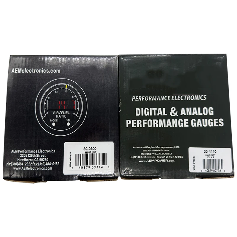 for AEM Wideband Gauge 30-4110 30-0300 X-series AFR O2 UEGO Air Fuel Ratio gauge Kit 2 1/16",with LSU4.9 0258017025 17025 Sensor 5