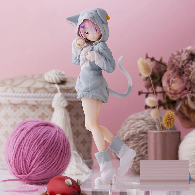 

Японская фигурка аниме No box 2022, фигурка Ram cat ear ver, Коллекционная модель, игрушки для мальчиков