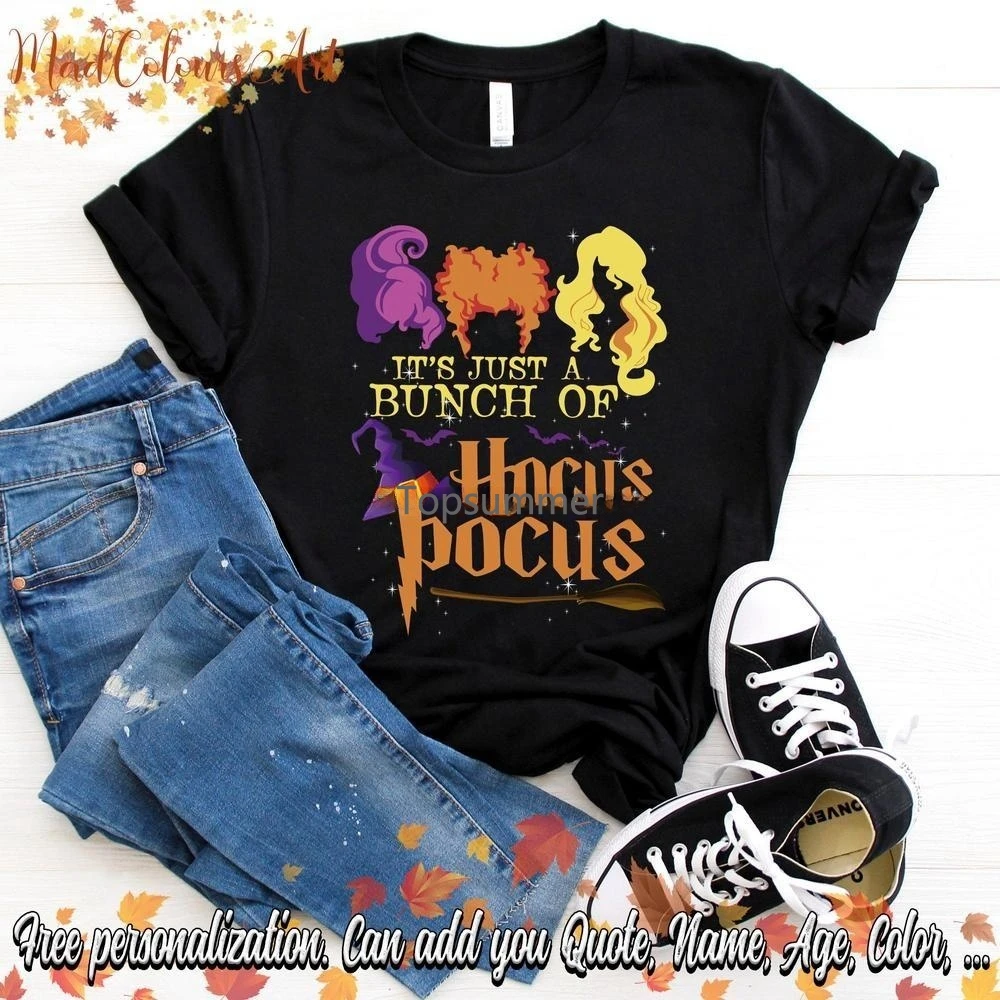 Hocus Pocus Halloween È Solo Un Mazzo Di Hocus Pocus Funny Vintage T Shirt Hocus Pocus Shirt Witch Shirt
