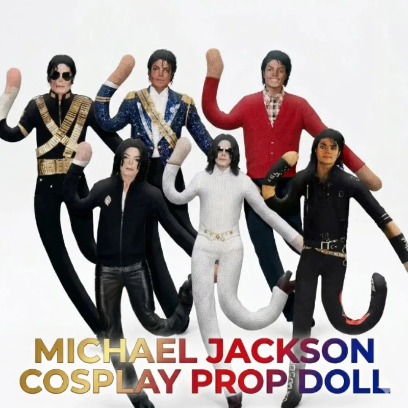 Michael Jackson Cosplay-Requisitenpuppe im neuen Stil, neuformbare Gelenkmobilität, abstrakte humanoide Stoffpuppe, Geschenk für Fans-Kollektion