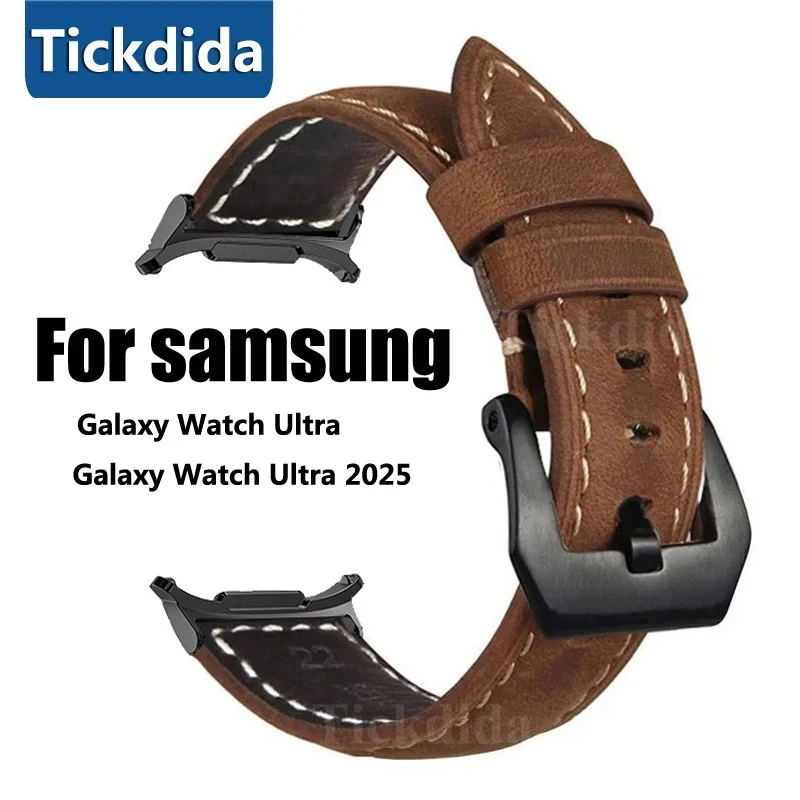 Premium Genuine Leather Vintage Frosted Watch Strap - High-Quality Ultra Band Accessories