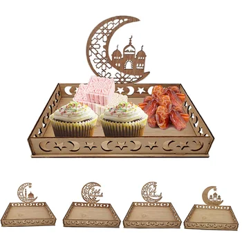 Eid Mubarak Wooden Food Tray Ramadan Decoration 1
