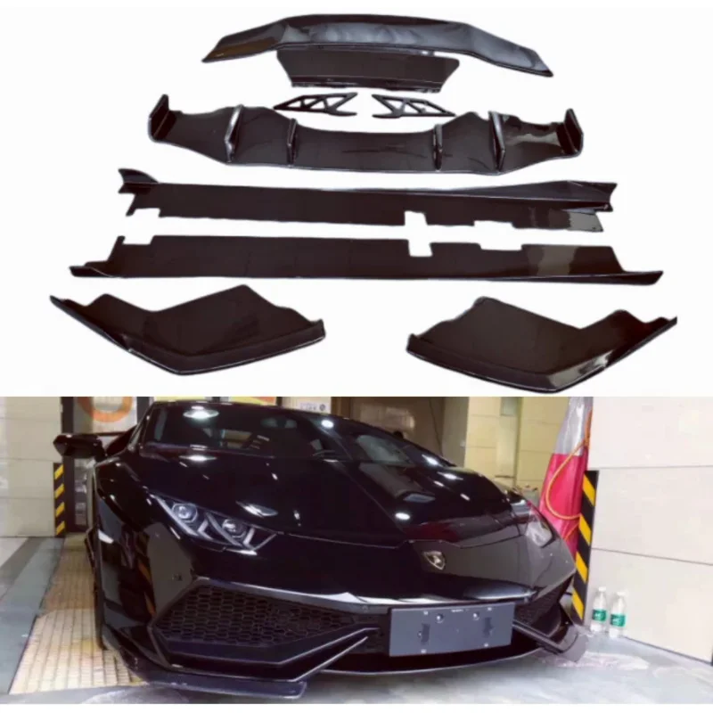 

For Lamborghini Huracan LP580 LP610 2014-2020 Bumper Front Lip Splitters Rear Diffuser Side Skirt Spoiler Carbon Fiber Body Kit