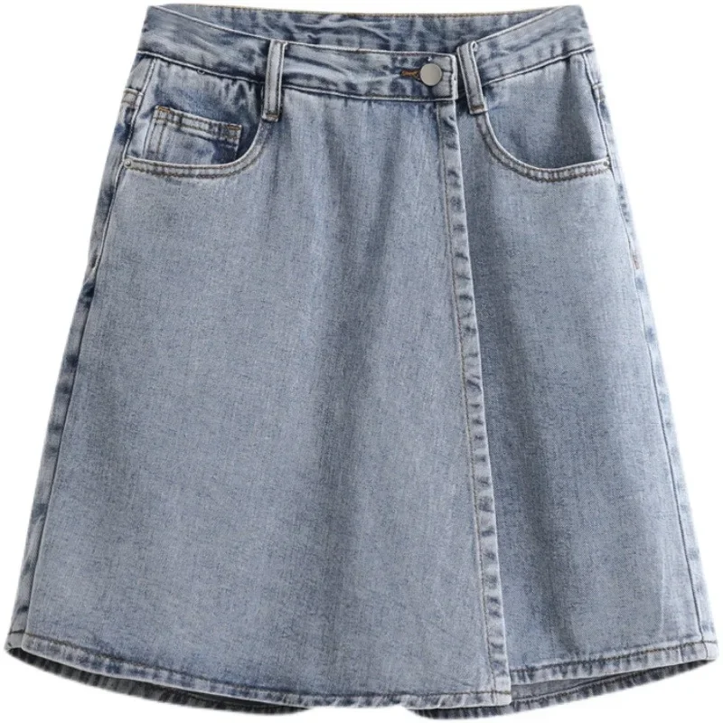 Shorts Skirts Women Summer Large Size 5XL A-line Pockets All-match Korean-style Wide-leg Trendy Chic Solid New 2023 High Waist
