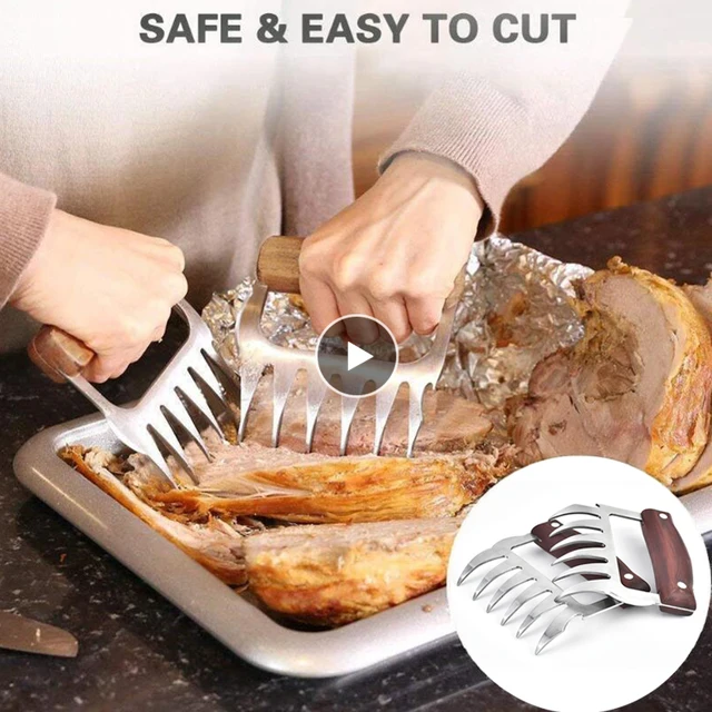 Medve Karmok Barbecue Villa Pull Aprított Sertéshús Shredde Kézi Húsbilincs Sült Bbq Konyhai Accessorie Otthoni Eszköz Húskezelő