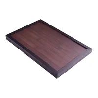 Elegant Wooden Rectangular Tea-Tray Solid Wood Tray Tea Cups Trays Stand Tray Wooden Hotel Dinner Plates Storage-Tray Tableware 1