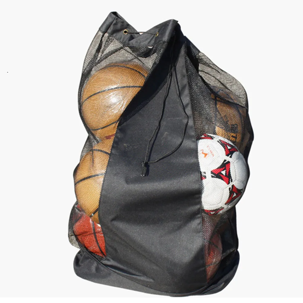 

Soccer Sports Ball Storage Bag Mesh Drawstring Extra Large Outdoor Net Waterproof Sack Volleyball Football Carrying Basketball