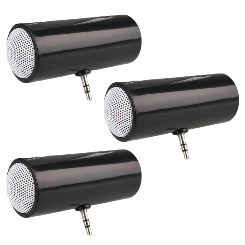 

3X 3,5 мм разъем стерео мини-динамик портативный MP3 музыкальный плеер динамик усилитель громкоговоритель для планшетов-черный