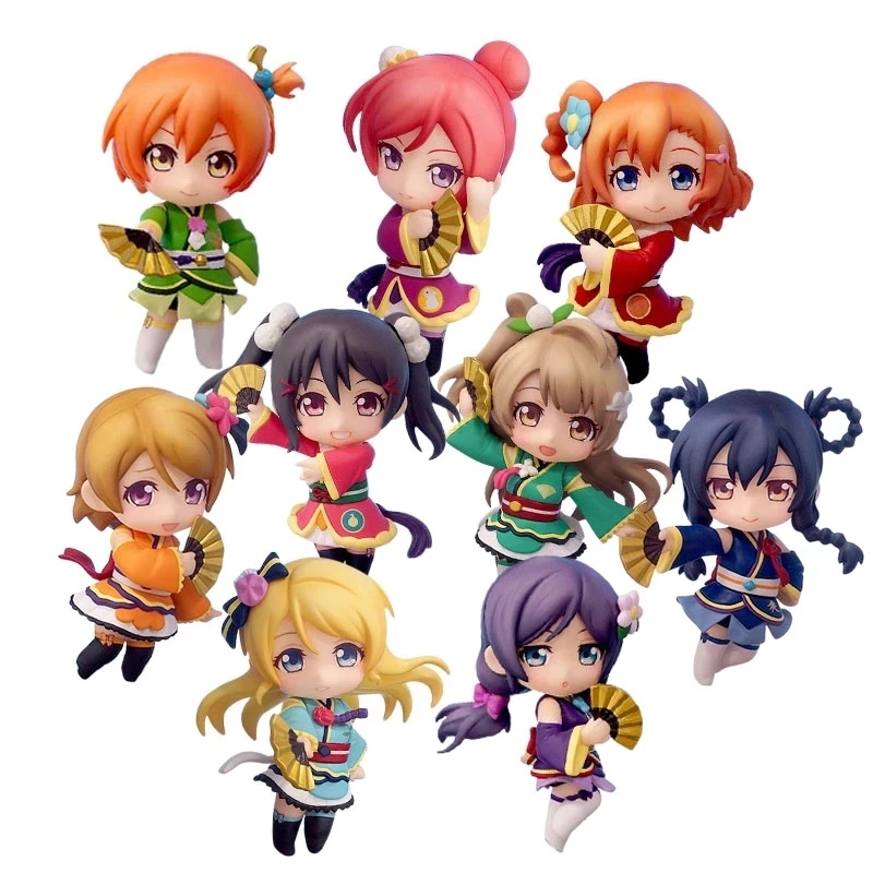 Figuras De Muñecas De PVC De Dibujos Animados, Adornos, Colección De