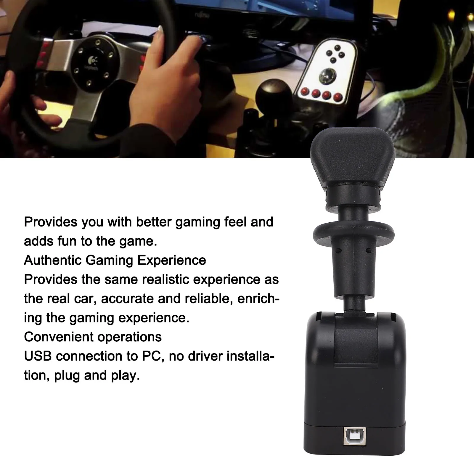 PC USB 핸드브레이크 시뮬레이션 레이싱 게임 핸드브레이크 전문가용 브레이크 아날로그 퍼포먼스 핸드브레이크 로지텍 G27 G29 G923용
