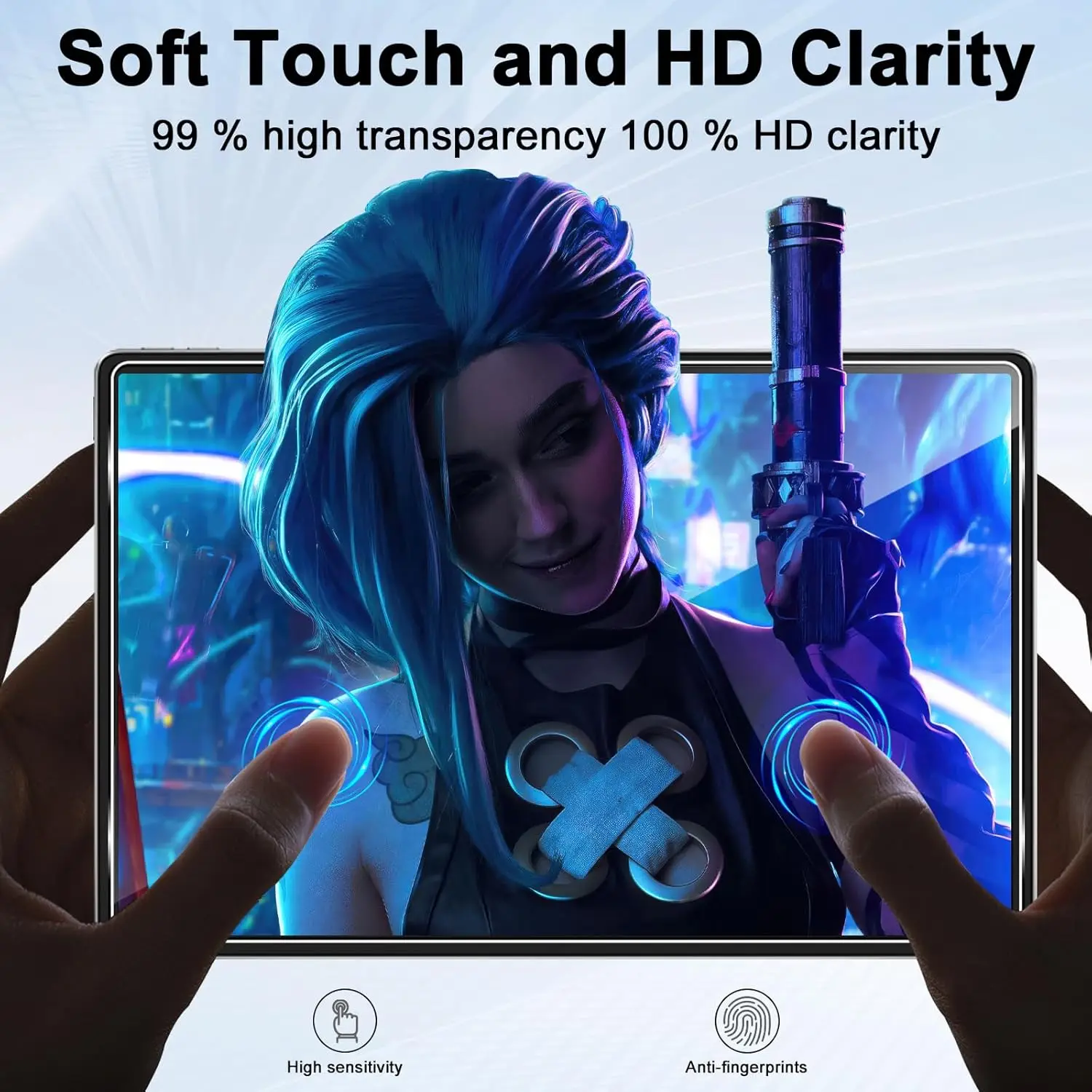 12.7 HD Clear Tempered Glass Screen Protector