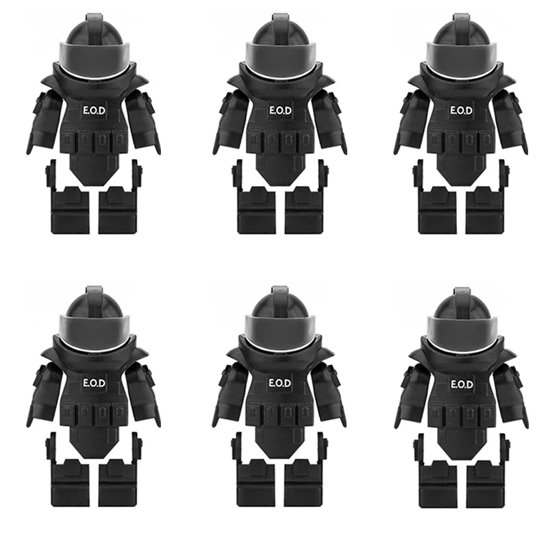 City SWAT Ghost Commando Figures Special Forces Building Blocks Modern Army Soldier Police Military Weapon Bricks Toys For kids 3
