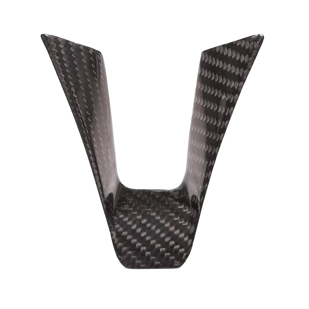 

Steering Wheel Decoration Frame Cover Trim for Stelvio 2017 2018 2019 Accessories, ABS Carbon Fiber