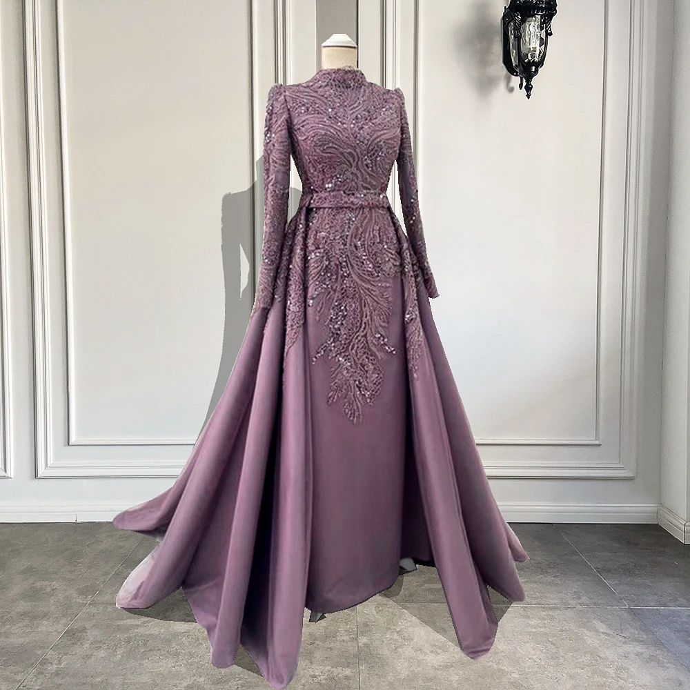 Dubai Evening Dresses Long Sleeves Luxury Dubai Evening Gown Sleeves