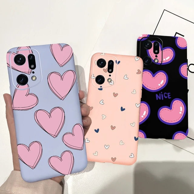 For Oppo Find X5 Lite Case Find X3 Lite FindX5 Pro Back Cover Cute Animals  Cat