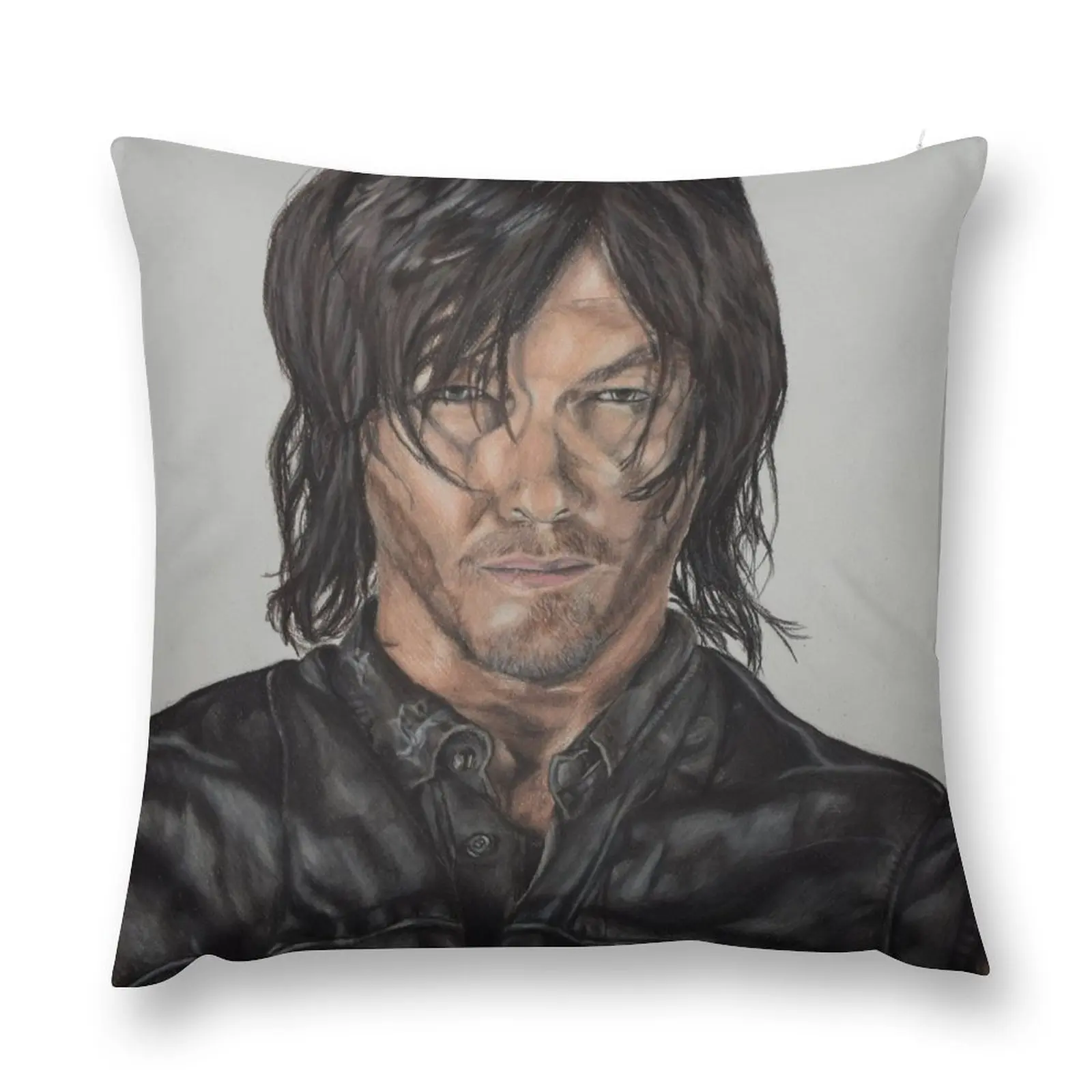 

Daryl Dixon Throw Pillow Decorative Cushion Sofa Decorative Covers Christmas Cushion For Home Anime