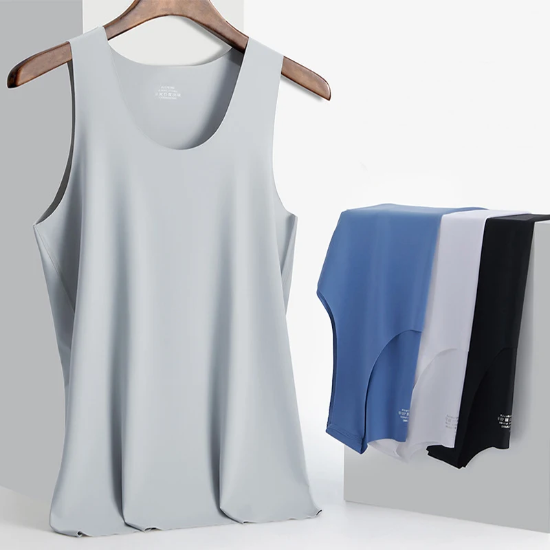 Summer Mens Muscle Shirt Gilet Seamless Man Sport Canotte Per Abbigliamento Maschile Skinny Canotta Senza Maniche Maglione Tees 2022 Nuovo