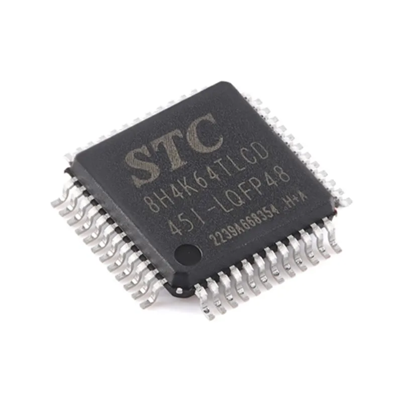오리지널 STC15W4K56S4-30I-LQFP44 STC8H4K64TLCD-45I-LQFP48 STC32F12K54-64I-LQFP48, 향상된 1T8051 MCU 마이크로 컨트롤러, 5 개
