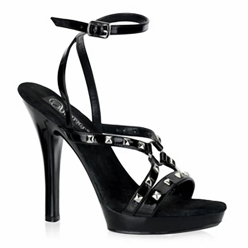 comfortable platform Gorgeous rivet wedding shoe 13cm women summer sandals ,heel dance shoes