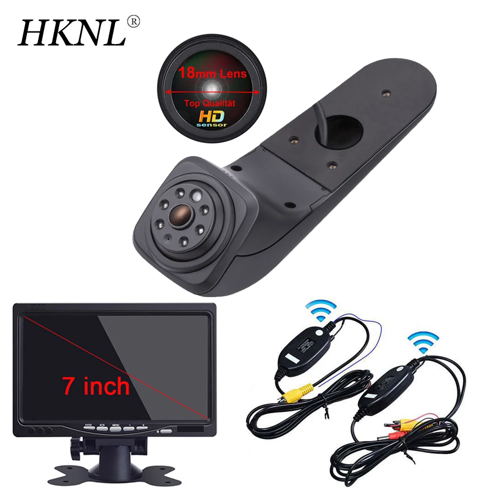 

For VW Crafter MAN TGE ab 2017 modified HKNL HD CCD Car Rear View Camera With 7"Monitor 2.4GHZ Wireless Brake light Bremsleuchte