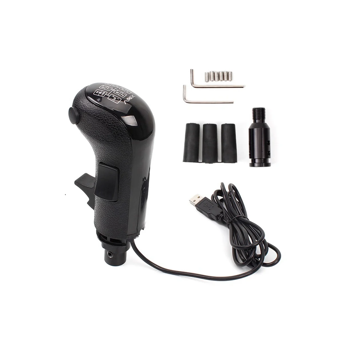 

PC USB High Low Gear Simulator Shifter Knob for G29 G27 G25 TH8A USB Gearshift Knob for ETS2 HB043
