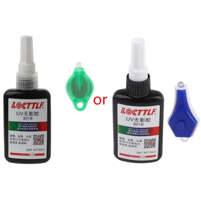 UV Glue Transparent Curing Adhesive Crystal Glass Repair Kit 10ML With UV  Light