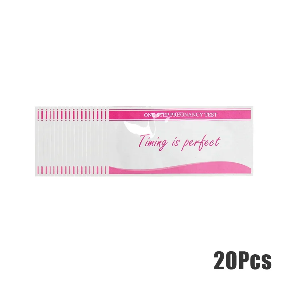 20Sets Female Early Pregnancy Urine Self Test Strips Kit Predictor Fertility Stick HCG Response Test Strips and Sample Cups