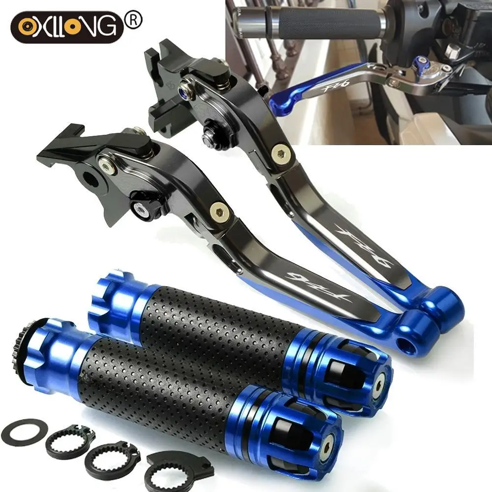 

Motorcycle Accessories Brake Clutch Levers Handlebar grip Handle Grips For YAMAHA FZ6 FAZER 2004-2010 2005 2006 2007 2008 2009