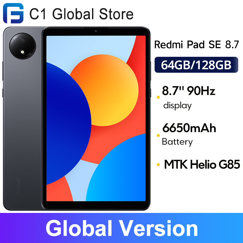  Xiaomi Redmi Pad SE 8.7 inch Global Version Mi Tablet 90Hz Display 6650mAh MTK Helio G85 Dual speakers Dolby Atmos® 