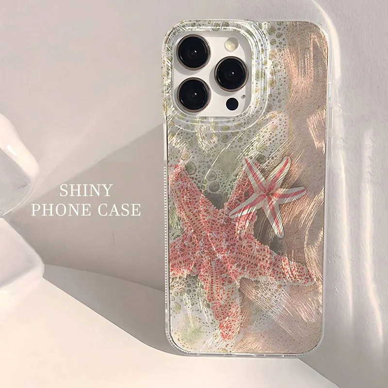 Seaside Turtle Pattern Feather Texture Phone Case