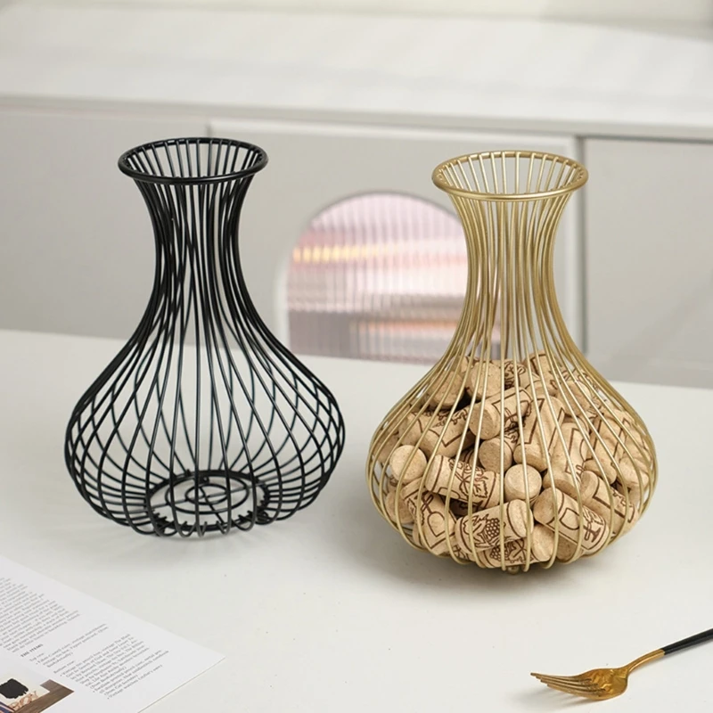 Wine Cork Holder Cork Storage Display Wine Stopper Table Container Storage Organizer for Kitchen Bar Decorations