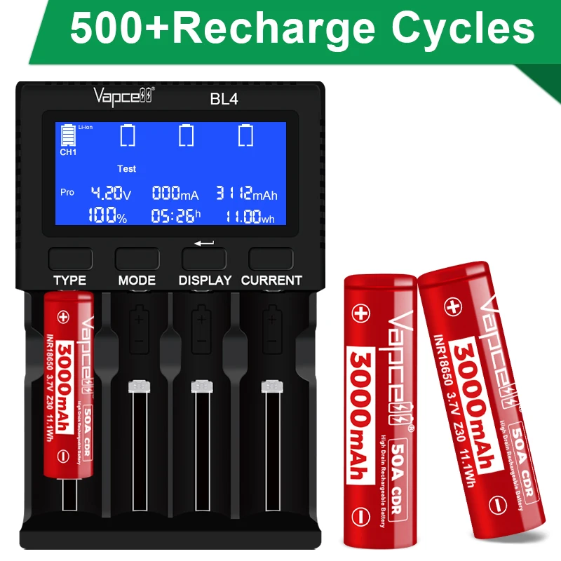 Batterie originale Vapcell Z30 18650 3000mah 50A 3.7V haute puissance  INR18650 Batteries au Lithium rechargeables pour outils domestiques jouets 