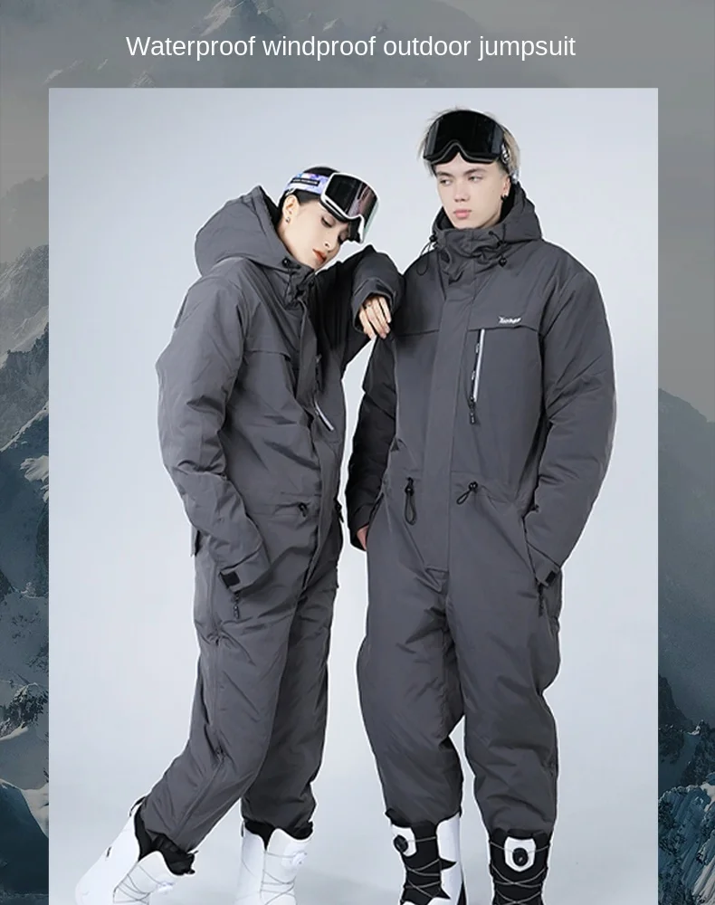 Tuta Da Sci Donna Completa - Impermeabile E Antivento Con Cappuccio, Calda Per Neve - Foto 4