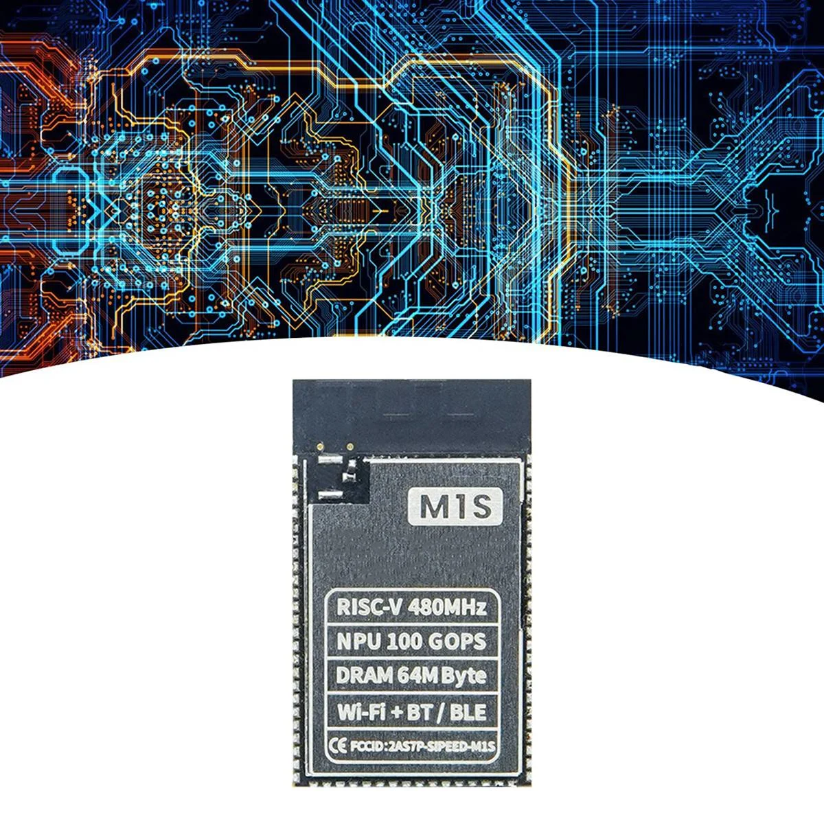 Sipeed M1S  BL808 RV64 480MHz + RV32 320MHz + NPU BLAI 100GOPS 16MByte SPI ÷ 2.4G  BT BLE ھ 