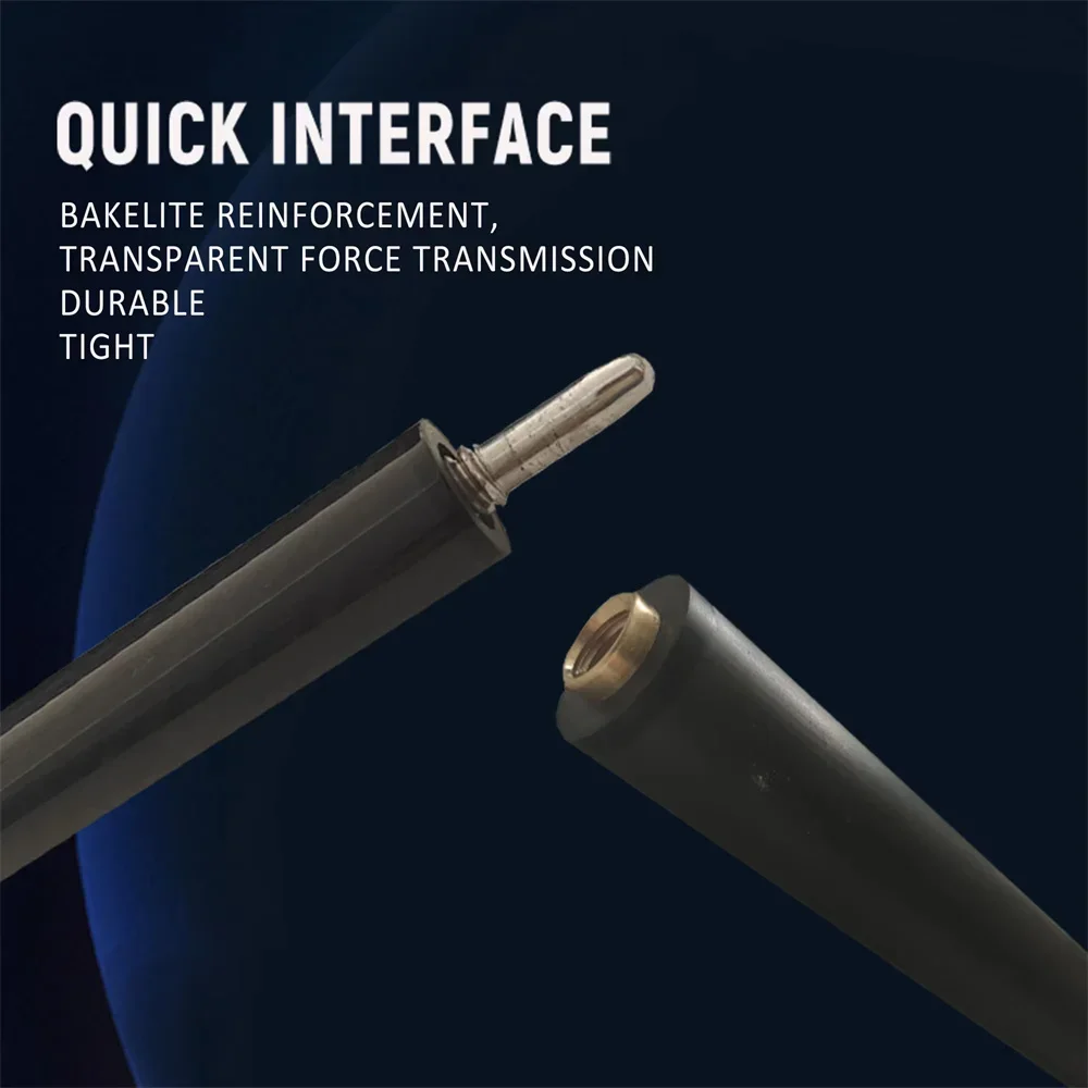 Billiard Shaft Billiard Cue Tip Customize Carbon Fiber Pool Cue Billiard Cue Sticks Tip from 9.5mm/12.4mm/13.9mm Length Weight from 18oz 19oz 20oz 21oz