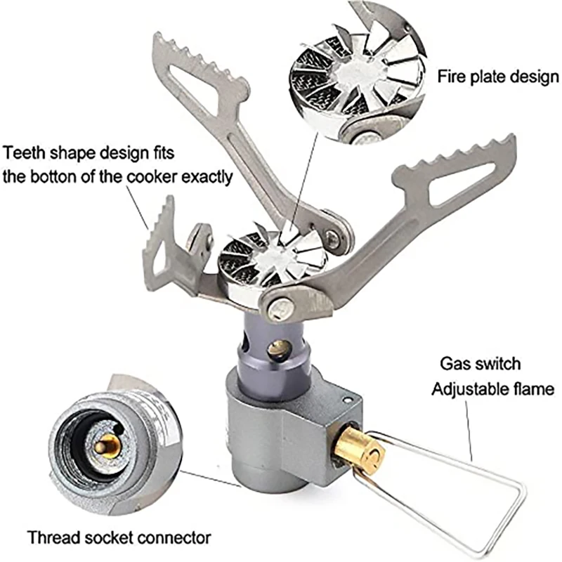 BRS Titanium Solo Camping Stove Ultralight Mini Burner For Outdoor Adventure Hiking And Camping Compact Gas Cooker BRS 3000T