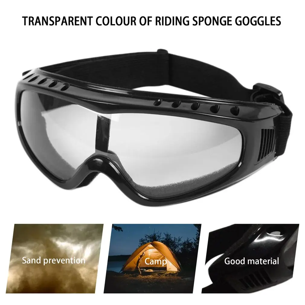 

1pcs Winter Windproof Skiing Glasses Goggles Outdoor Sports cs Glasses Ski Goggles UV400 Dustproof Moto Cycling Sunglasses